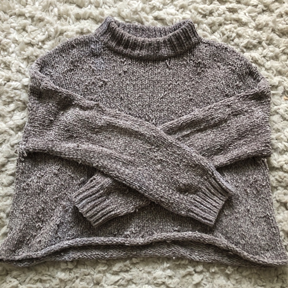 UO Milo Chenille Mock Neck Sweater